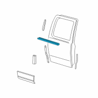 OEM Lincoln Blackwood Belt Weatherstrip Diagram - 2C6Z-1625596-AAA