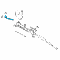OEM 2007 Ford Edge Outer Tie Rod Diagram - 7T4Z-3A130-A