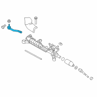 OEM 2008 Lincoln MKX Outer Tie Rod Diagram - 7T4Z-3A130-A