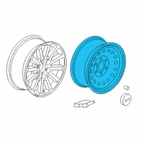 OEM GMC Sierra 1500 Classic Spare Wheel Diagram - 9595246