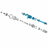 OEM 2018 Acura ILX Shaft Assembly, Half Diagram - 44500-TZ4-A01