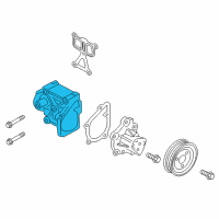 OEM 2014 Hyundai Santa Fe Sport Cover-Water Pump Diagram - 25125-2G500