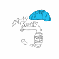 OEM 2010 Lexus RX350 Insulator, Exhaust Manifold Heat, NO.2 Diagram - 17168-31050