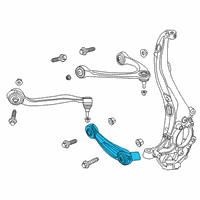 OEM Lincoln Aviator Rear Lower Control Arm Diagram - LC5Z-3079-A