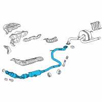 OEM 2017 Toyota Yaris Front Pipe Diagram - 17410-21B00