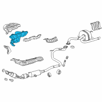 OEM 2016 Toyota Yaris Exhaust Manifold Diagram - 17141-21210