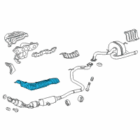 OEM 2018 Toyota Yaris Exhaust Heat Shield Diagram - 581510D170