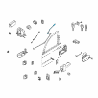 OEM BMW 525i Operating Rod Diagram - 51-21-8-168-036