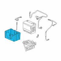 OEM 2004 Honda Odyssey Box, Battery (80D) Diagram - 31521-S0X-A00