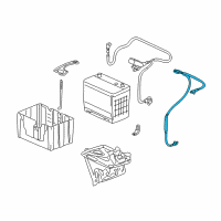 OEM Honda Odyssey Cable Assembly, Battery Ground Diagram - 32600-S0X-A02