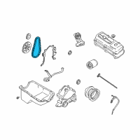 OEM 1991 Ford Thunderbird Timing Chain Diagram - E9DZ-6268-C