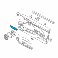 OEM 2004 BMW 325Ci Inner Right Door Handle Diagram - 51-41-8-222-706