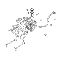 OEM 2015 Ford Fusion Filler Pipe Clip Diagram - DG9Z-9A317-A