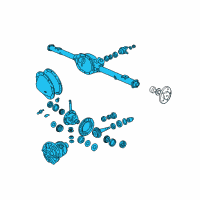OEM Ram Dakota Axle-Service Rear Diagram - 68045275AB