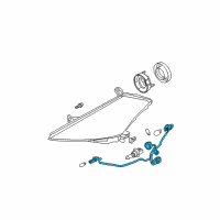 OEM 2006 Nissan Murano Harness Assembly-Head Lamp Diagram - 26038-CA100