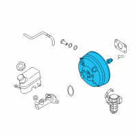 OEM 2013 Hyundai Sonata Booster Assembly-Vacuum Diagram - 59110-3Q500