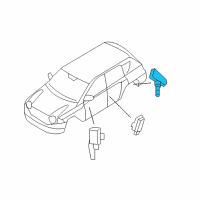 OEM Jeep Liberty Sensor-Tire Pressure Diagram - 68406531AA