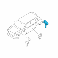 OEM 2013 Jeep Compass Sensor-Tire Pressure Diagram - 68406531AA