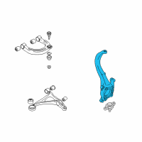 OEM Kia Amanti Front Axle Knuckle Right Diagram - 517163F600