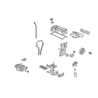 OEM Acura RDX Dipstick, Oil Diagram - 15650-RWC-A01