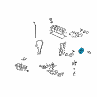 OEM Acura Pulley, Crankshaft Diagram - 13810-RWC-A01