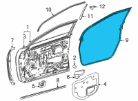 OEM 2016 Toyota Mirai Surround Weatherstrip Diagram - 67861-62010