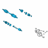 OEM 2022 Jeep Renegade Axle Half Shaft Diagram - 68246628AA