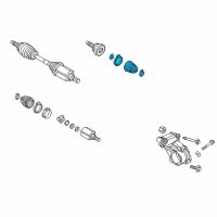 OEM 2019 Jeep Renegade Boot Kit-Half Shaft Diagram - 68173891AA