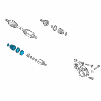 OEM Jeep Renegade Boot Kit-Half Shaft Diagram - 68263280AA