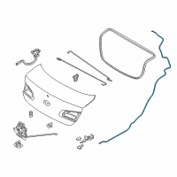 OEM Kia Cable Assembly-Trunk Lid Power Diagram - 81280A7200
