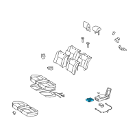OEM 2007 Lexus IS350 Rear Seat Center Armrest Cup Holder Sub-Assembly Diagram - 72806-30110-A0