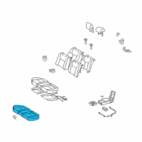 OEM 2012 Lexus LS460 Pad, Rear Seat Cushion Diagram - 71503-50070