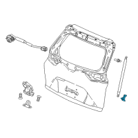 OEM 2021 Honda CR-V Bracket, R. Tailgate Opener Stay (Lower) Diagram - 74823-TLA-A00