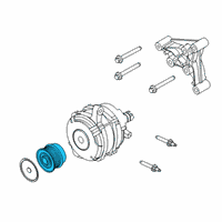 OEM 2020 Ford Explorer Pulley Diagram - L1MZ-10344-A