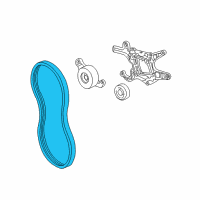 OEM Chevrolet Cavalier Belt, Water Pump & Generator & P/S Pump Diagram - 24575312