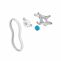 OEM 1996 Pontiac Sunfire Pulley Asm-Drive Belt Idler Diagram - 24574519