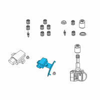 OEM 2014 Dodge Avenger TRANSPOND-Tire Pressure Diagram - 5033344AC