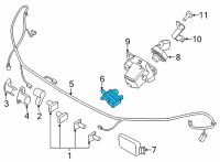 OEM 2017 Ford Explorer Ambient Temperature Sensor Diagram - GB5Z-12A647-A