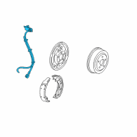 OEM Ford F-150 Heritage Brake Hose Diagram - 6L3Z-2282-R