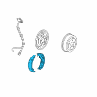 OEM 1997 Ford E-150 Econoline Rear Shoes Diagram - 1U2Z-2V200-NARM