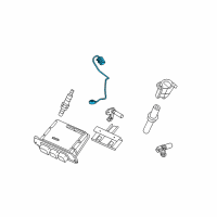 OEM 2009 Ford F-250 Super Duty Knock Sensor Diagram - 4C3Z-12A699-AA