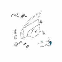 OEM 2003 Kia Spectra Front Door Lock Assembly, Left Diagram - 0K2N159310A