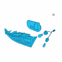 OEM 2018 Hyundai Elantra Lamp Assembly-Rear Combination Inside, LH Diagram - 92403-F2000
