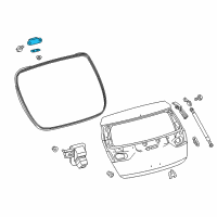 OEM 2013 Toyota Prius V Hinge Diagram - 68810-21051