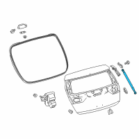 OEM 2018 Toyota Corolla iM Lift Cylinder Diagram - 68960-12370