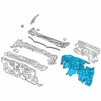 OEM 2019 Honda Civic Insulator, Dashboard Diagram - 74260-TGG-A00