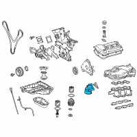 OEM 2018 Toyota 4Runner Filter Housing Diagram - 15671-31040