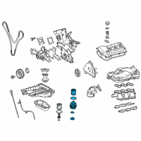 OEM Lexus Cap Assy, Oil Filter Diagram - 15650-38020