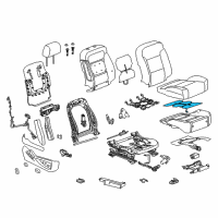 OEM 2017 Cadillac Escalade ESV Seat Cushion Heater Diagram - 13520660