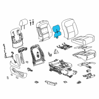 OEM 2017 Cadillac Escalade ESV Seat Back Heater Diagram - 23364538